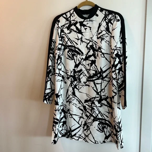 A.L.C. Isley Printed Mock-Neck Dress